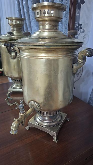 Antik samovar 10litr– “İvan Batashev, Tula” istehsalı.18medalı var. - - şəkil 2