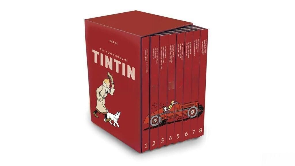 Kitab "TINTIN"Herge The Adventures of TINTIN Kitab 8-li Herge The
