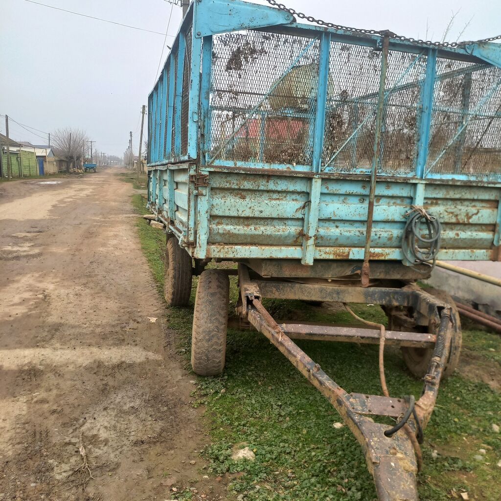 Kənd təsərrüfatı üçün qoşqu (traktor üçün) - İkioxlu, təkərləri iri