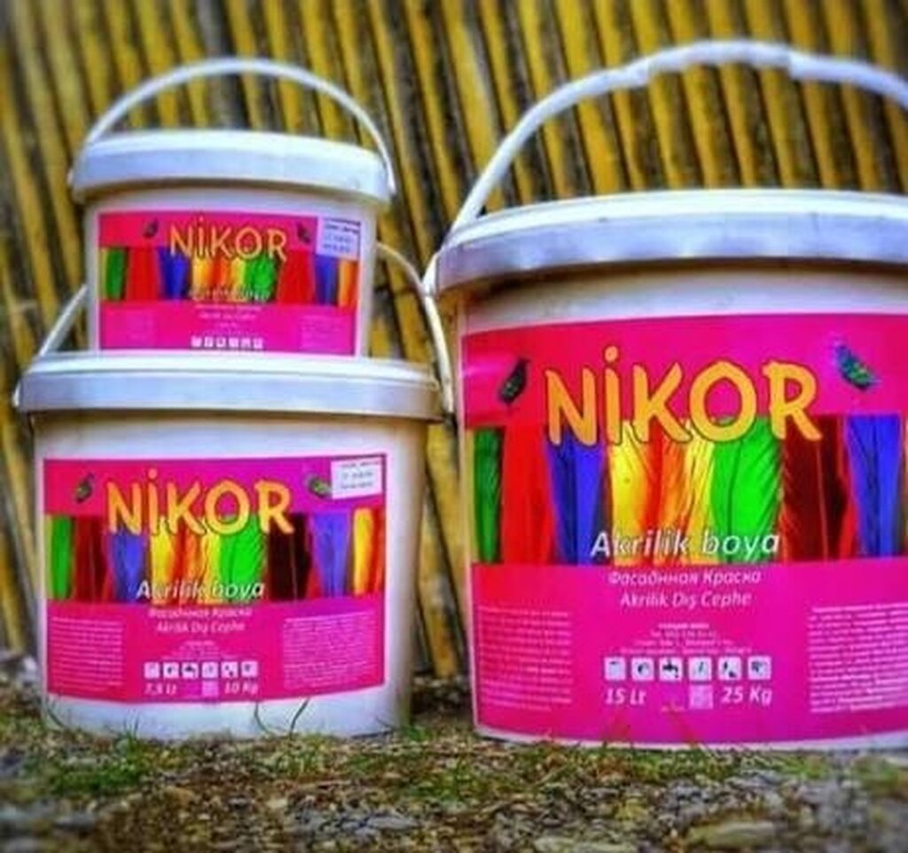 Akril Fasad üçün boya, 10 kq, rəng - Mavi, Suya davamlı