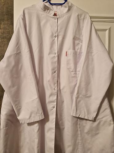 Hekim xalati boyuk olcu tezedir,qalin material,medis firmasi.52,54,56 - şəkil 2