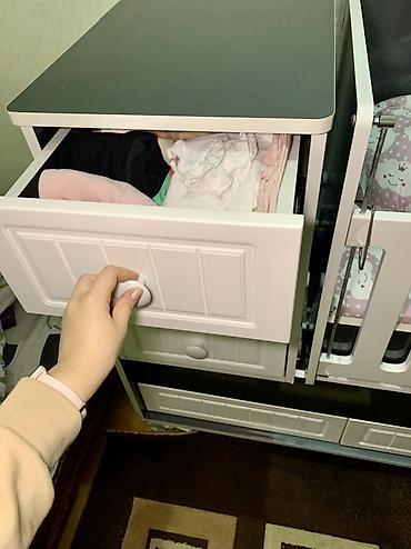 Oğlan və qız üçün, Dördbucaq, Beşik, Dəst ilə, Yellənmə mexanizmsiz - şəkil 5