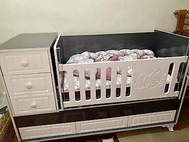 Oğlan və qız üçün, Dördbucaq, Beşik, Dəst ilə, Yellənmə mexanizmsiz - şəkil 4