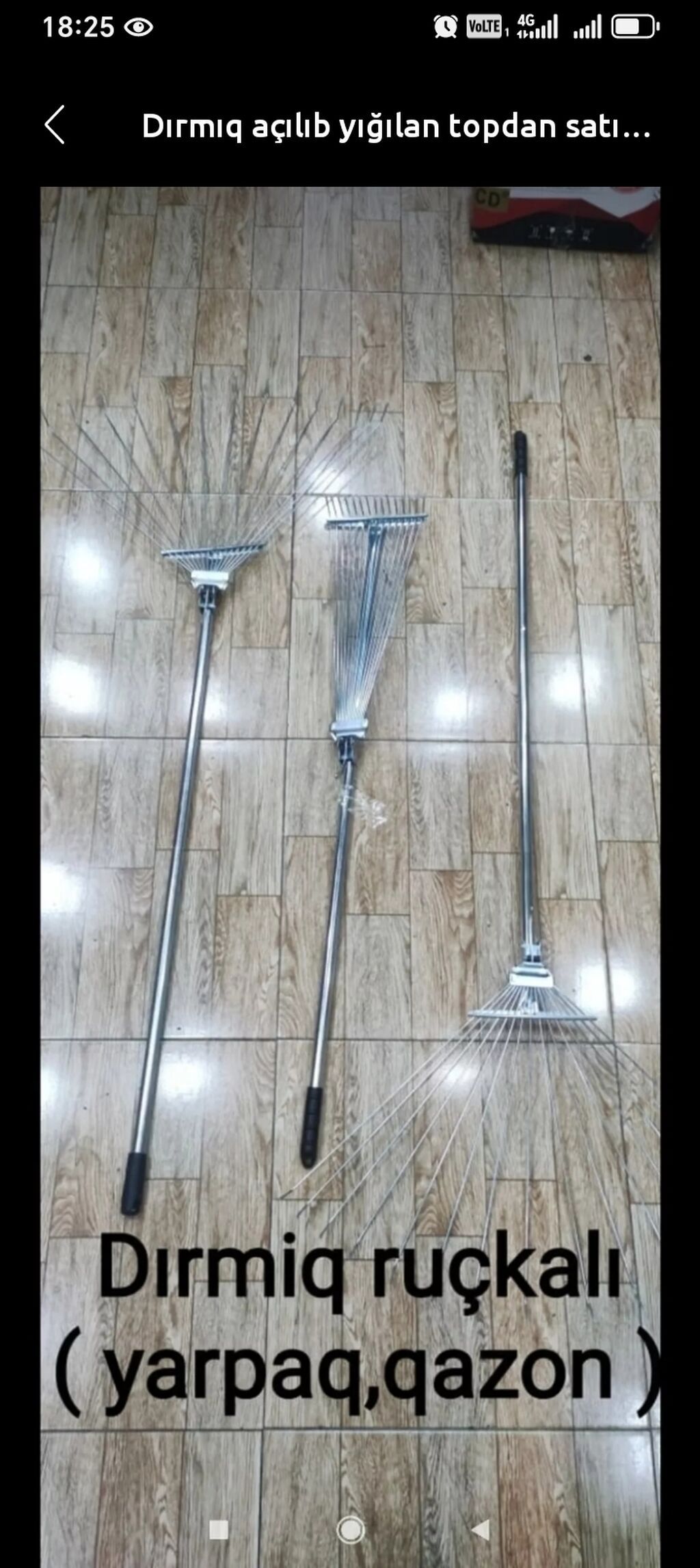 Dırmıq Ruçqalı topdan satış 13 man