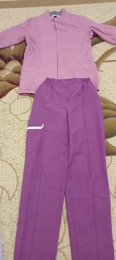 Tibbi forma dəsti – üst plaş və şalvar. 36 razmer - Rəng: üst açıq - şəkil 3