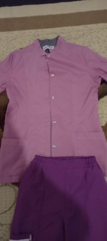 Tibbi forma dəsti – üst plaş və şalvar. 36 razmer - Rəng: üst açıq - şəkil 2