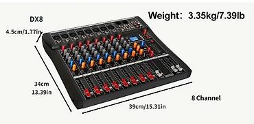 Passiv Mikşer Depusheng 8 kanallı, Usb, PC səsyazma girişi, XLR - şəkil 4