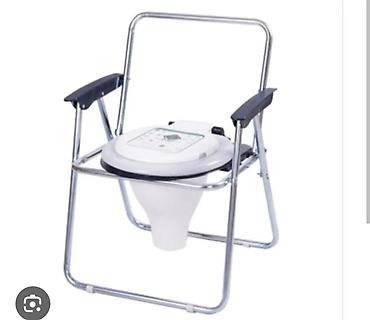 Daşınan tualet stulu (komod stul) - Qatlanan metal karkas: yüngül və - şəkil 4