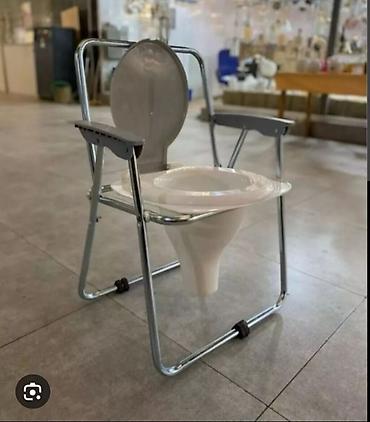 Daşınan tualet stulu (komod stul) - Qatlanan metal karkas: yüngül və - şəkil 3