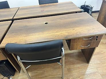 Ofis üçün işçi masaları, stullar dəsti və şkaf Təkdə satılır və - şəkil 5