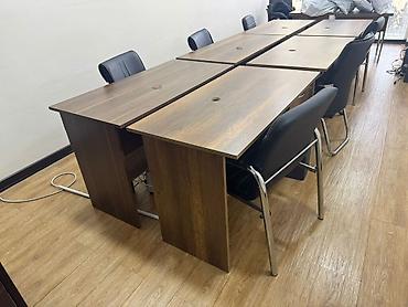 Ofis üçün işçi masaları, stullar dəsti və şkaf Təkdə satılır və - şəkil 4