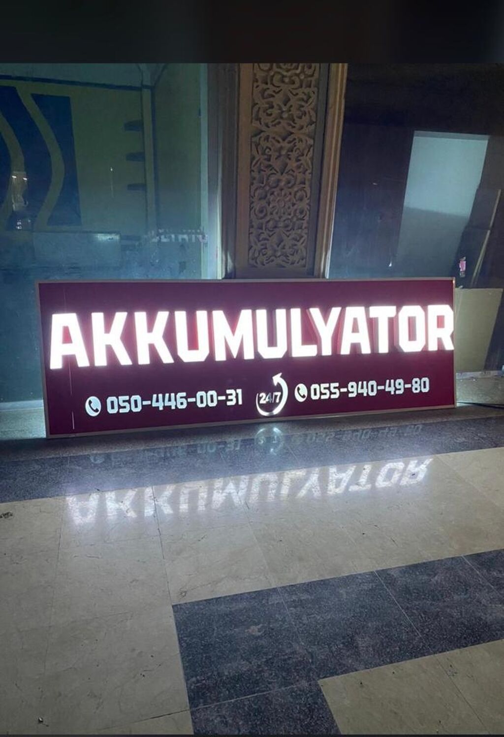 Led işıqlı reklam lövhələri və hərfli fasad yazıları hazırlanması və