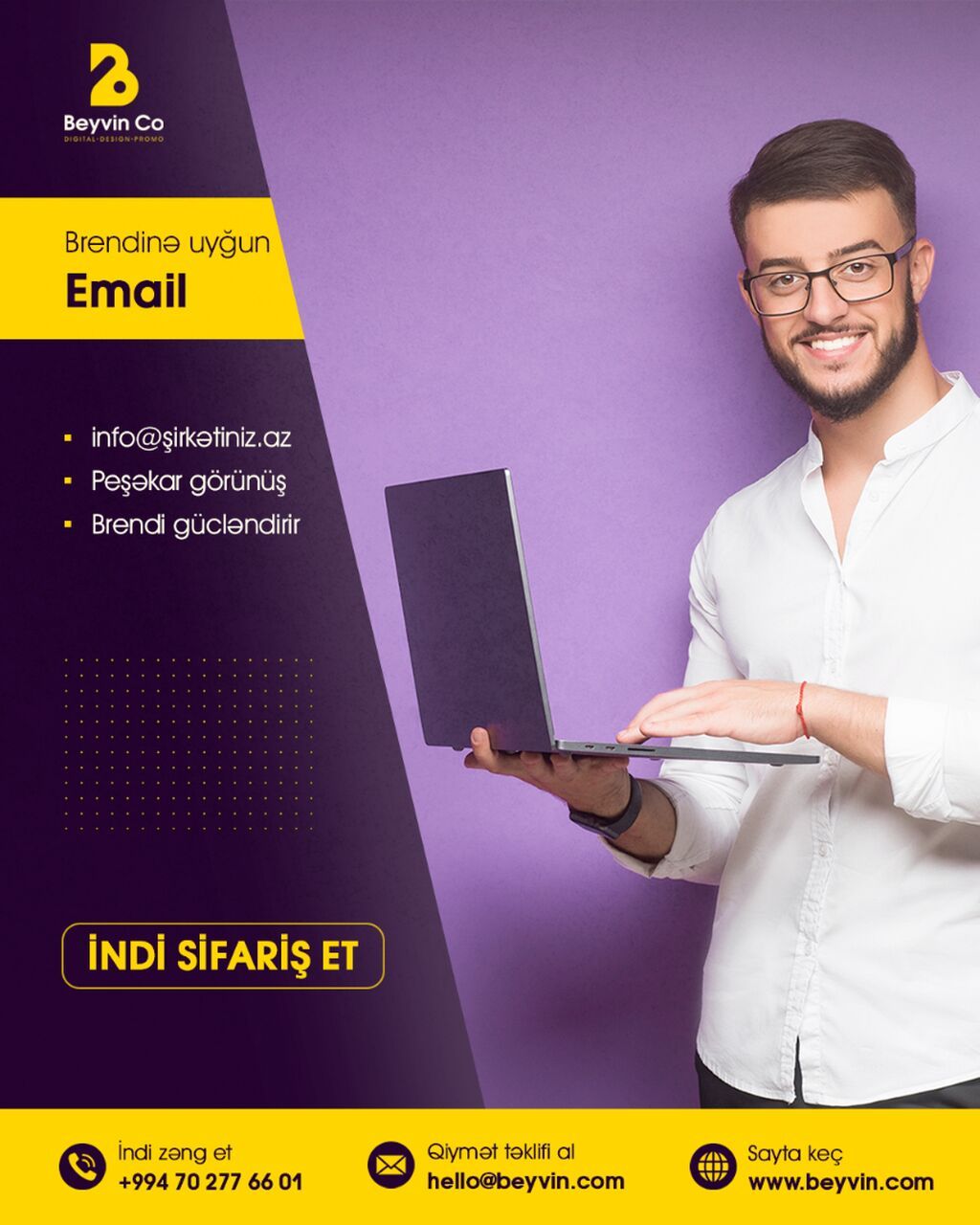 📩 Peşəkar görünmək Gmail-lə olmur! Müştərilərinizə gmail.com ilə yox