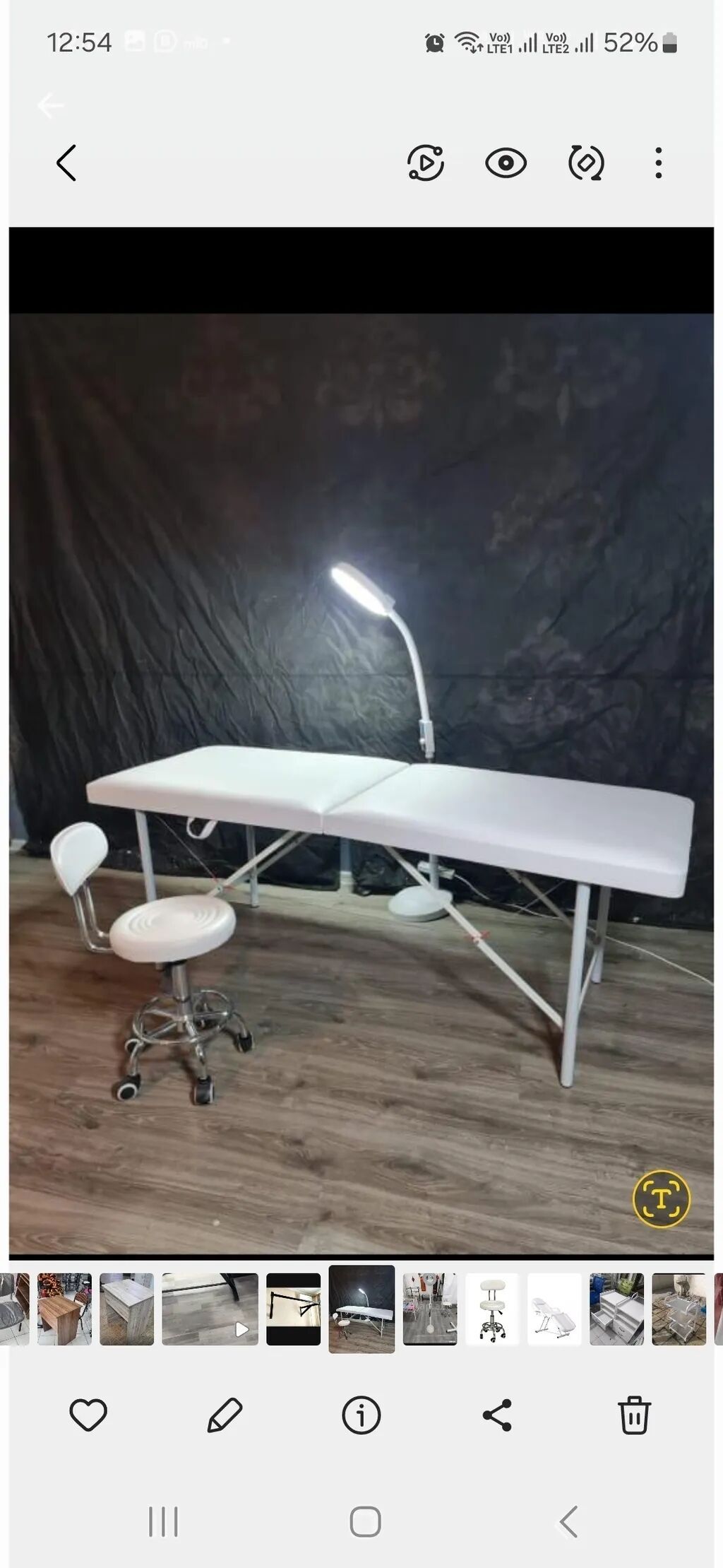 Yeni, Kosmetoloji kuşetka, Qatlanan, rəng - Ağ