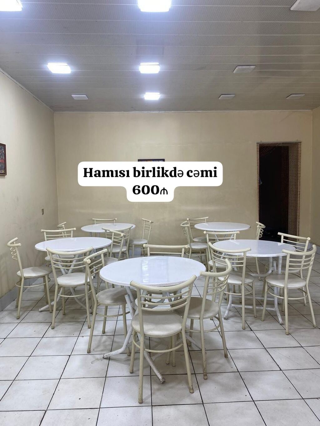 5 dəst masa dəsti satılır cəmi 600₼. Yaxşı vəziyyətdədir. ünvan