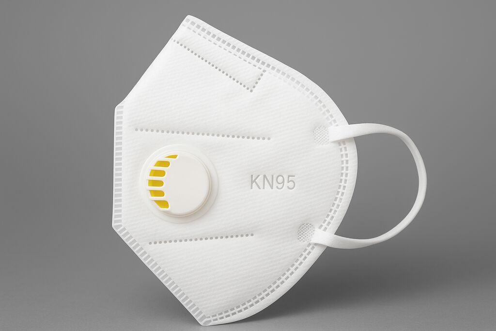 Ağ rəngdə, KN95 standartına uyğun, tənəffüsü asanlaşdıran klapanlı