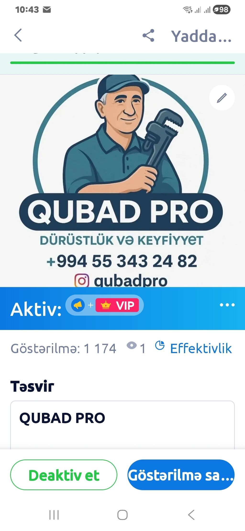 QUBAD PRO – mexanika, elektronika və elektrik üzrə usta xidmətləri