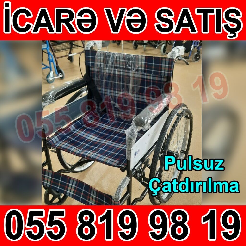 Müxtəlif model əlil arabalarının icarəsi və satışı. Xüsusiyyətlər: -