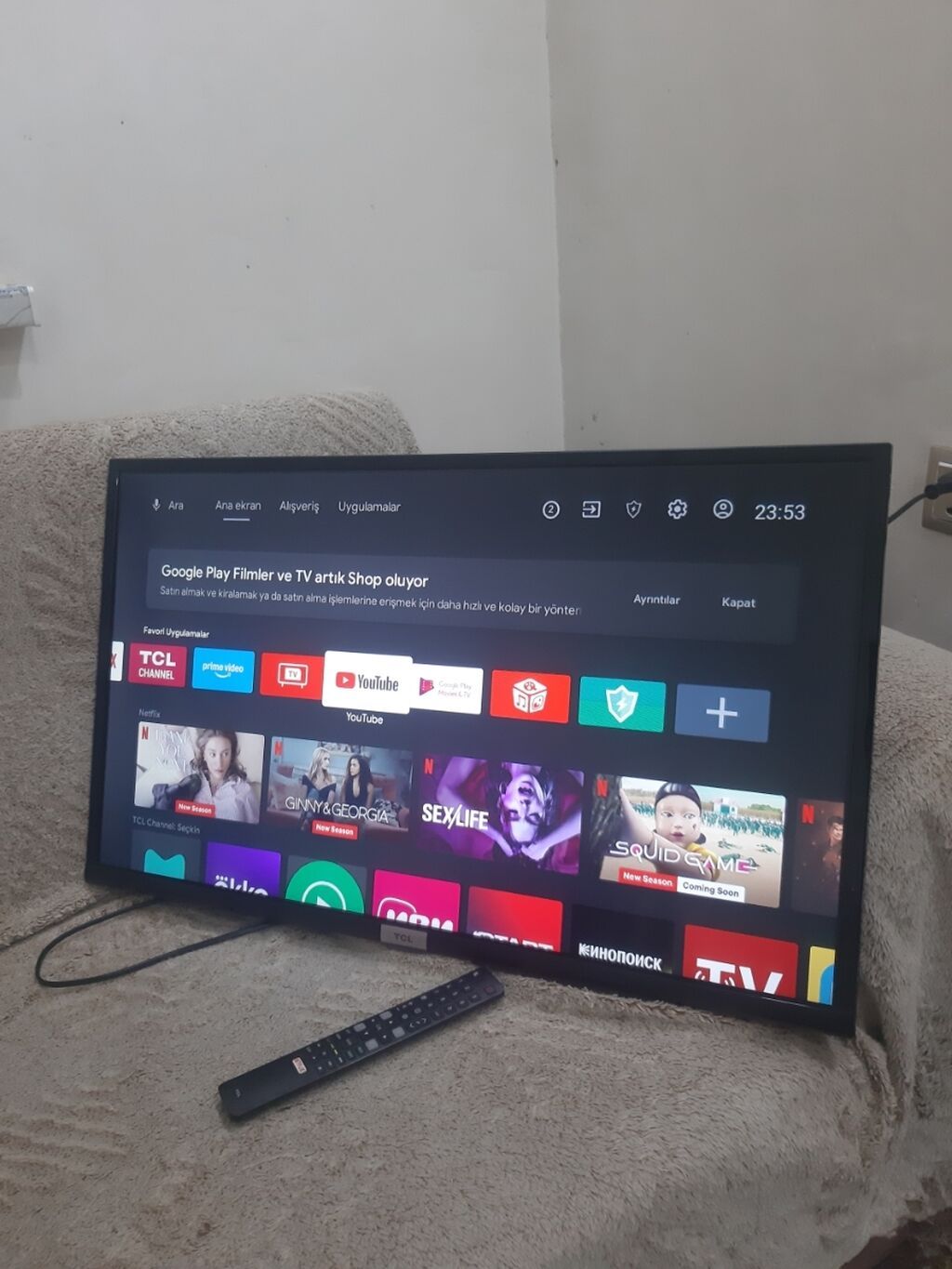 Televizor TCL LED ekran 32" HD (1366x768), Ödənişli çatdırılma