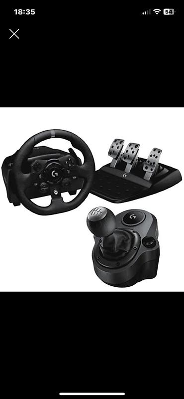 Logitech G923 sükan və pedallar + Logitech Driving Force Shifter - - şəkil 2
