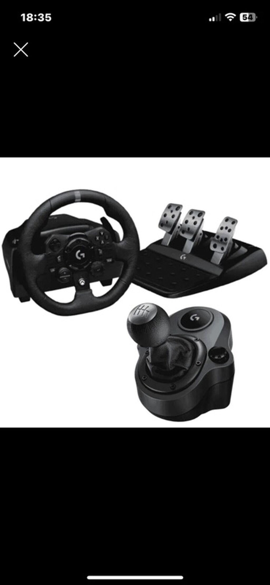 Logitech G923 sükan və pedallar + Logitech Driving Force Shifter -