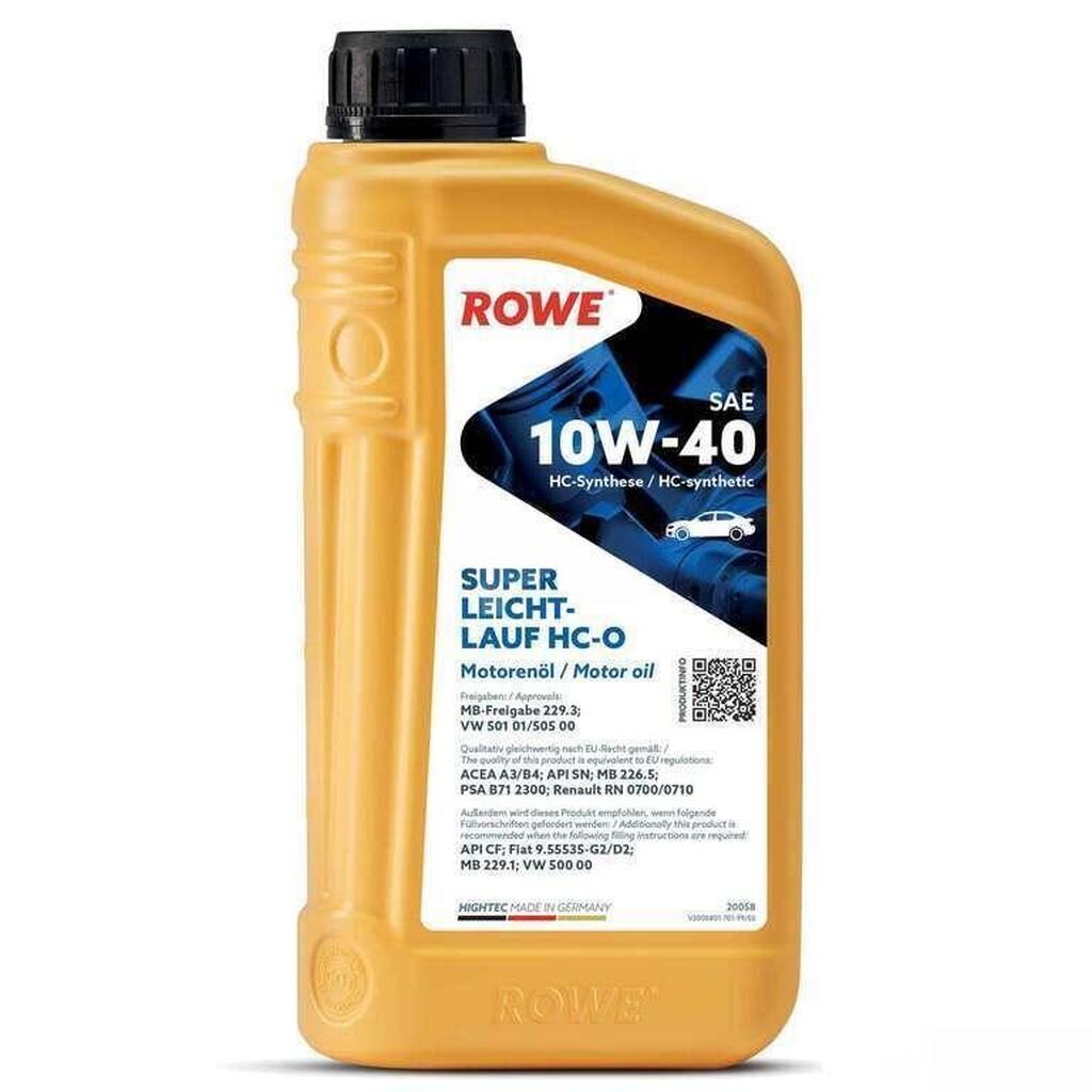 Rowe HIGHTEC SUP. LEICHTLAUF HC-O SAE 10W-40 1LROWE HIGHTEC SUP