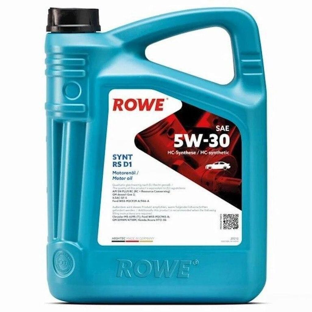 Rowe HIGTEC SYNT RS D1 SAE 5W-30 1 LTROWE HIGTEC SYNT RS D1 SAE 5W-30