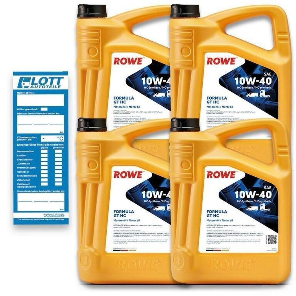 Rowe HIGHTEC FORMULA GT SAE 10W-40 HC 20LRowe HIGHTEC FORMULA GT SAE