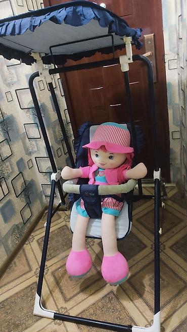 Yelləncək yaxşı vəziyyətdə möhkəm keyfiyyətli dəmirdəndir.cox rahat - şəkil 3