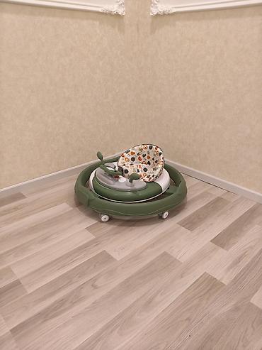 Uşaq gəzdirici (walker) – yaşıl rəngli, dairəvi baza və çoxsəmtli - şəkil 3