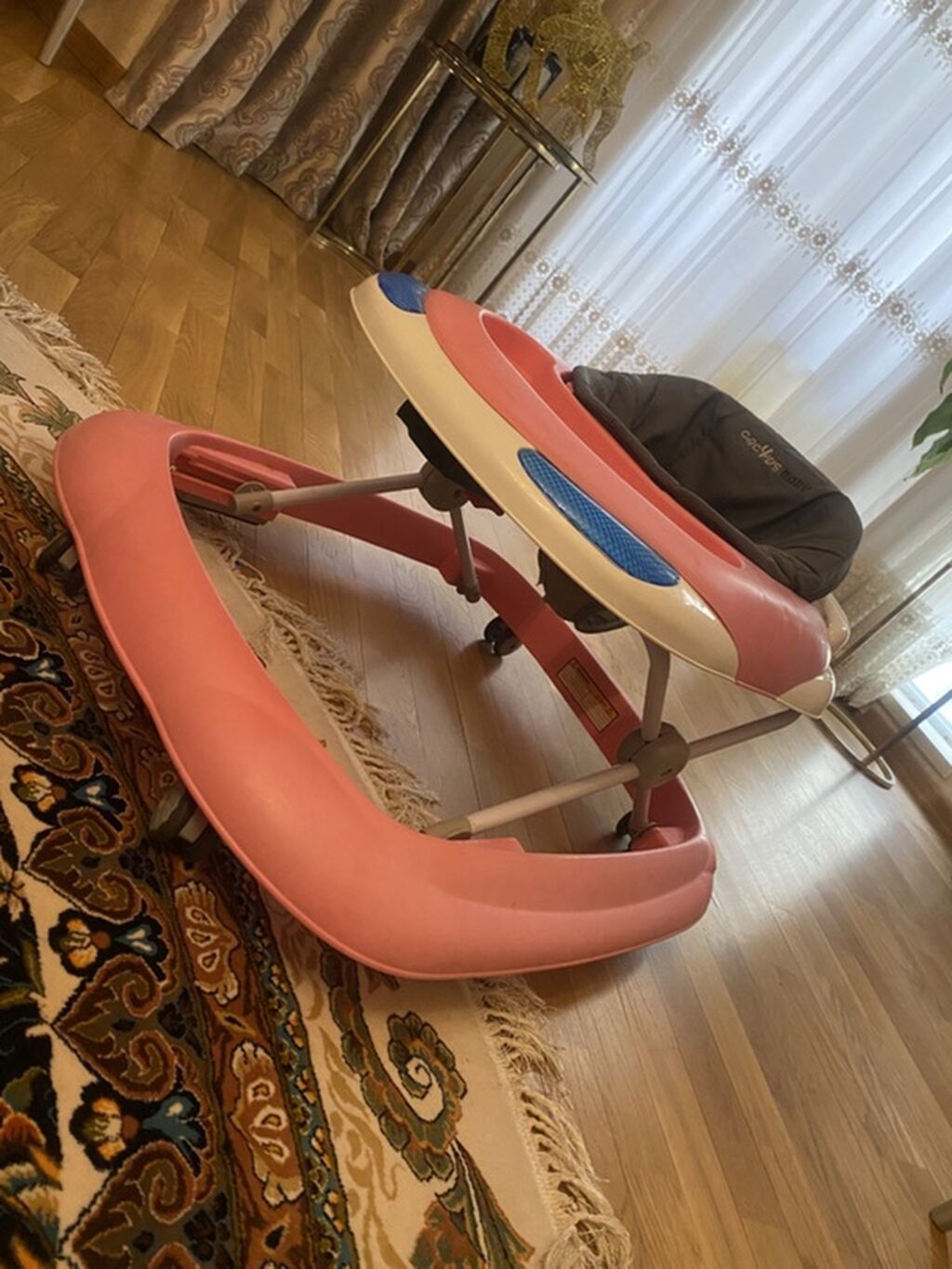 Cactus Baby uşaq gəzdirəni (baby walker) - Rəng: çəhrayı-ağ korpus