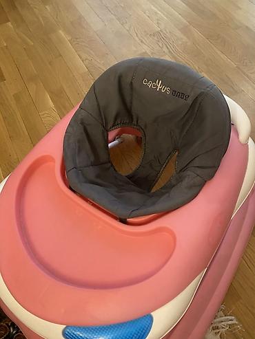 Cactus Baby uşaq gəzdirəni (baby walker) - Rəng: çəhrayı-ağ korpus - şəkil 4