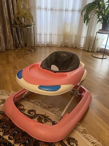 Cactus Baby uşaq gəzdirəni (baby walker) - Rəng: çəhrayı-ağ korpus - şəkil 3