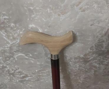 Taxta gəzinti əsası - Material: tam taxta gövdə, təbii ağacdan - şəkil 3