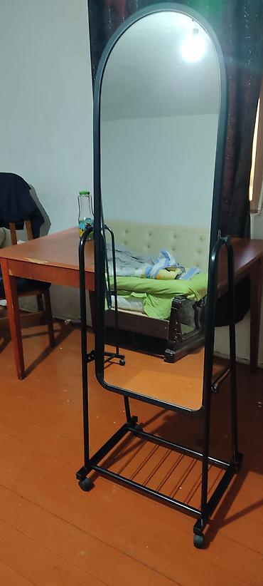 Güzgü Döşəmə üstü, Oval, Sadə, Çərçivə ilə - şəkil 2