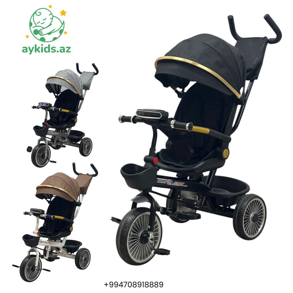 Yeni Üç təkərli Uşaq velosipedi 12", Rayonlara çatdırılma, Pulsuz çatdırılma