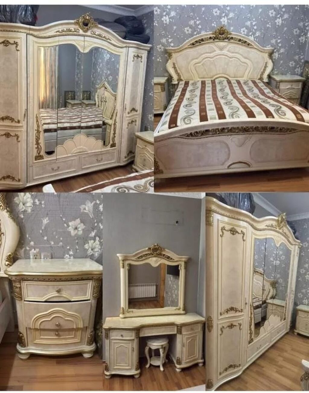 Yataq Dəsti qiyməti 1000 manat dəstə daxildir dolab taxt termo tumba