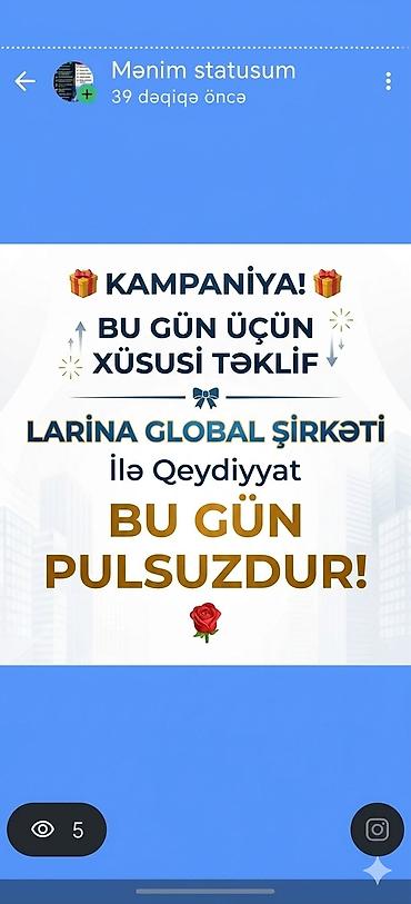 Larina Global – onlayn qazanc platforması Xüsusi təklif: Bu gün - şəkil 2