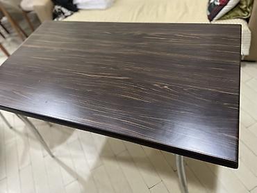 Mətbəx üçün, İşlənmiş, Açılmayan, Dördbucaq masa, 2 stul - şəkil 3