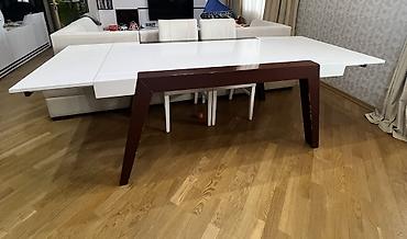 Qonaq masası, İşlənmiş, Açılan, Dördbucaq masa - şəkil 2