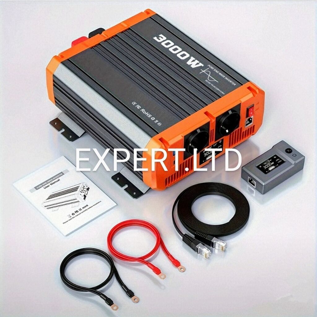 Yeni Inverter, 1500-3000 Vt, 12 - 220 volt, Ünvandan götürmə, Ödənişli çatdırılma, Rayonlara çatdırılma