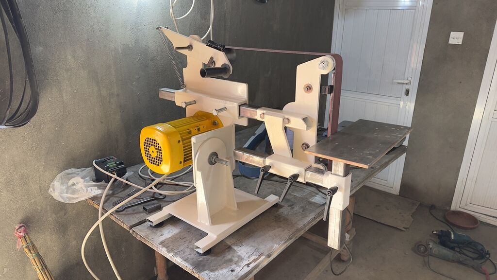 Grinder 2x72. Ленточно шлифовальный станок. - Güclü elektrik mühərriki