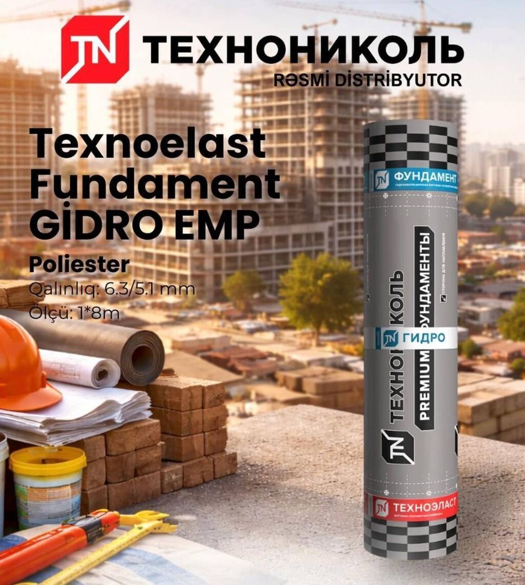 Fundament üçün Yeni Texnonikol Tol, Polimerli, Topdan