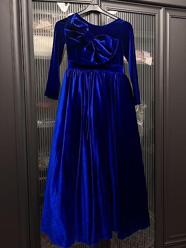 Uşaq üçün məxməri ziyafət donu Kisa biano brendi,bir defe - şəkil 3