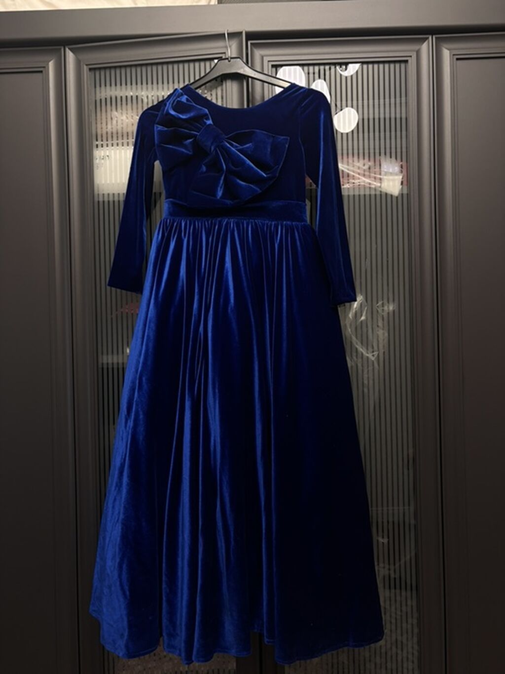 Uşaq üçün məxməri ziyafət donu Kisa biano brendi,bir defe