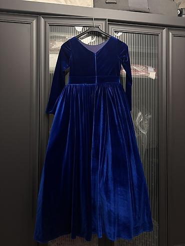 Uşaq üçün məxməri ziyafət donu Kisa biano brendi,bir defe - şəkil 4