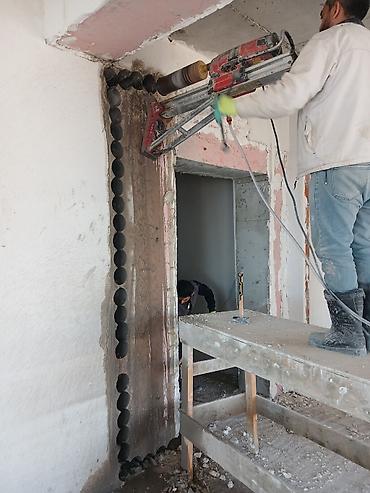 Beton və dəmir-beton divarların, tavanların və örtüklərin diamant - şəkil 3