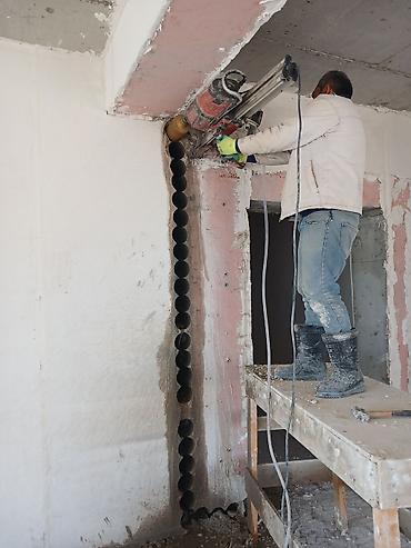 Beton və dəmir-beton divarların, tavanların və örtüklərin diamant - şəkil 5