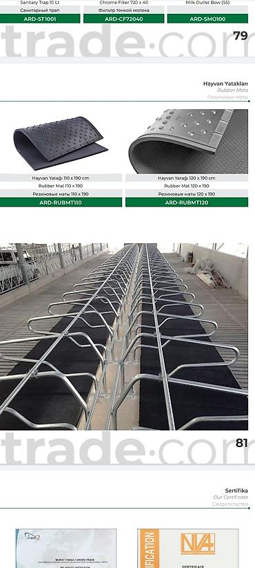 Heyvan yatak . Heyvan döşəkləri. İri buynuzlu heyvanlar üçün yatak