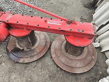 İki barabanlı otbiçən (diskli/rotorlu çalov) - Traktorun 3 nöqtəli - şəkil 2